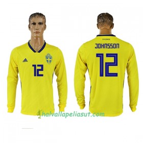 Jalkapallo Pelipaidat Ruotsi Johnsson 12 World Cup 2018 Kotipaita Pitkähihainen